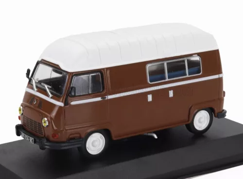 Edicola - RENAULT ESTAFETTE CAMPER STUDIO-CAR STAR 1975 - BLISTER BOX BROWN WHITE