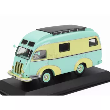   Edicola - RENAULT GOELETTE DIGUE CAMPER 1951 - BLISTER BOX VERY LIGHT GREEN YELLOW