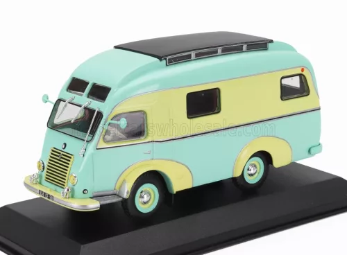 Edicola - RENAULT GOELETTE DIGUE CAMPER 1951 - BLISTER BOX VERY LIGHT GREEN YELLOW