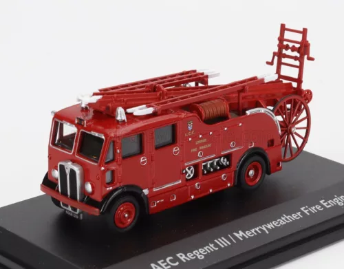 Edicola - AEC REGENT MKIII TANKER TRUCK MERRYWEATHER FIRE ENGINE 1959 RED