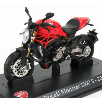   Edicola - DUCATI MONSTER 1200S 2014 - DAMAGE DISPLAY BOX RED BLACK