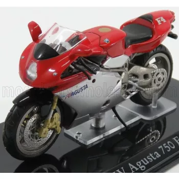 Edicola - MV AGUSTA 750 F4 - DAMAGE DISPLAY BOX RED SILVER