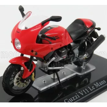 Edicola - MOTO GUZZI V11 LE MANS - DAMAGE DISPLAY BOX RED