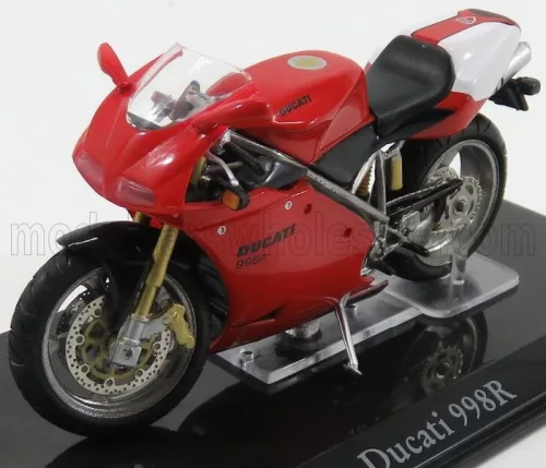 Edicola - DUCATI 998R - DAMAGE DISPLAY BOX RED WHITE