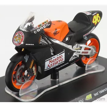   Edicola - Honda Nsr500 Team Nastro Azzurro N 46 Test Valencia 2000 Valentino Rossi Black Orange