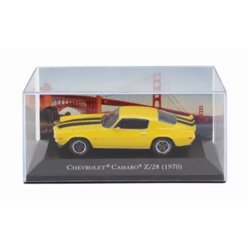   Edicola - CHEVROLET CAMARO Z/28 COUPE 1970 - CON VETRINA - WITH SHOWCASE YELLOW BLACK