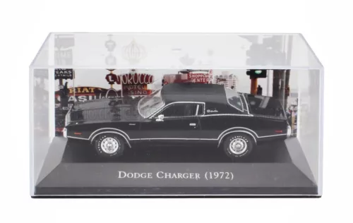 Edicola - DODGE CHARGER COUPE 1972 - CON VETRINA - WITH SHOWCASE BLACK