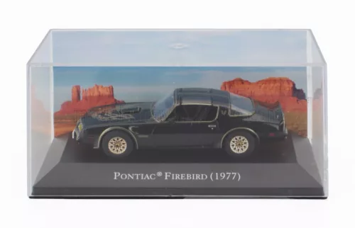 Edicola - PONTIAC FIREBIRD TRANS AM 1977 - CON VETRINA - WITH SHOWCASE BLACK GOLD