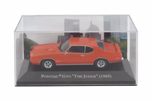 Edicola - PONTIAC GTO THE JUDGE COUPE 1969 - CON VETRINA - WITH SHOWCASE RED