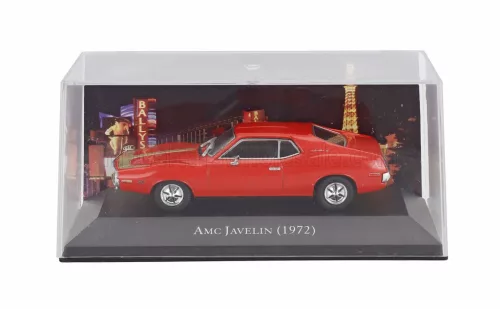 Edicola - AMC JAVELIN COUPE 1972 - CON VETRINA - WITH SHOWCASE RED GOLD