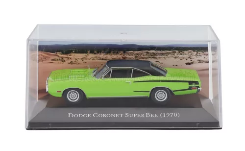 Edicola - DODGE CORONER SUPER BEE 1972 - CON VETRINA - WITH SHOWCASE GREEN BLACK