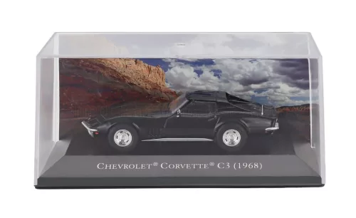 Edicola - CHEVROLET CORVETTE COUPE 1968 - CON VETRINA - WITH SHOWCASE BLACK