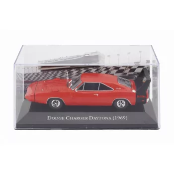   Edicola - DODGE CHARGER DAYTONA 1969 - CON VETRINA - WITH SHOWCASE RED BLACK