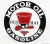 Edicola - Accessories Metal Round Plate - Red Hat Gasoline White Black Red