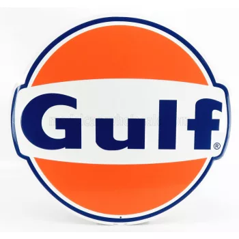   Edicola - ACCESSORIES METAL ROUND PLATE - GULF ORANGE WHITE BLUE