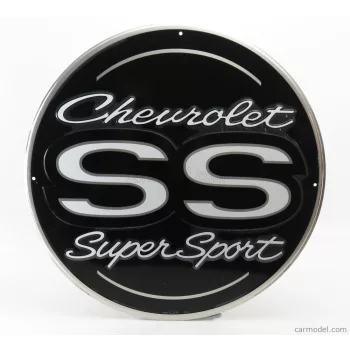   Edicola - Accessories Metal Round Plate - Chevrolet Ss Black Silver