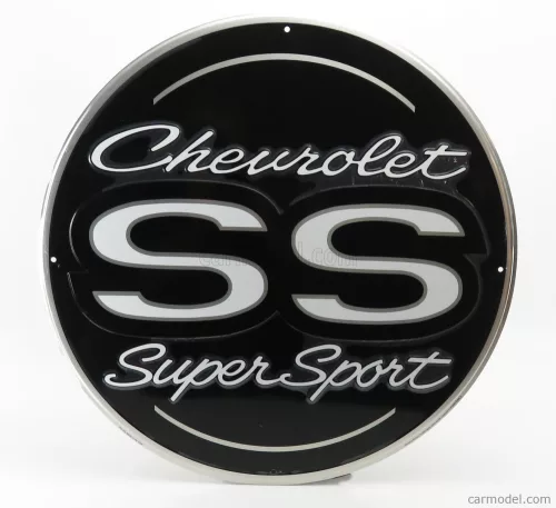 Edicola - Accessories Metal Round Plate - Chevrolet Ss Black Silver