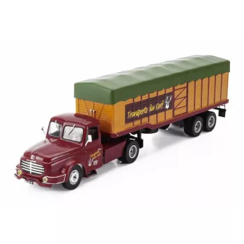   Edicola - WILLEME LC610 TRUCK TRANSPORTS DU CERF 1952 - WITHOUT CARD BOX RED ORANGE GREEN