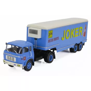   Edicola - BERLIET TR12 TRUCK SEMI-FRIGO JUS DE FRUITS JOKER TRANSPORTS 1964 - WITHOUT CARD BOX BLUETTE