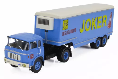 Edicola - BERLIET TR12 TRUCK SEMI-FRIGO JUS DE FRUITS JOKER TRANSPORTS 1964 - WITHOUT CARD BOX BLUETTE