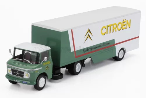 Edicola - CITROEN T55 HEULIEZ TRUCK HYDROPNEUMATIQUE CITROEN TRANSPORTS 1953 - WITHOUT CARD BOX GREEN WHITE