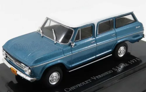 Edicola - CHEVROLET VERANEIO S LUXE 1971 BLUE MET WHITE