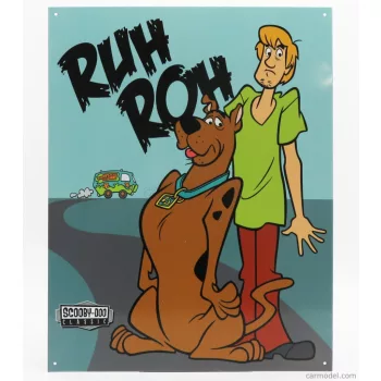   Edicola - Accessories Metal Plate - Scooby Doo Blue Brown Green