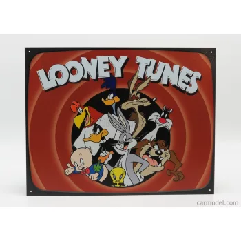   Edicola - Accessories Metal Plate - Looney Tunes Family Red Brown