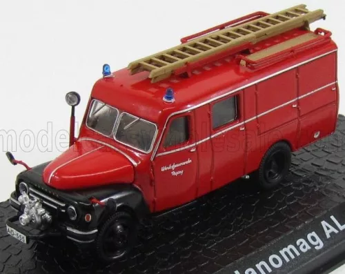 Edicola - HANOMAG LF8 AL 28 TRUCK WERKSFEUERWEHR TOGING FIRE ENGINE 1958 RED BLACK