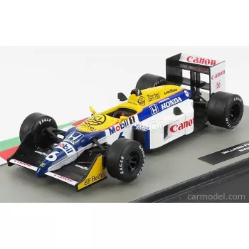   Edicola - Williams F1 Honda Fw11B N 6 Nelson Piquet Season 1987 World Champion White Blue Yellow