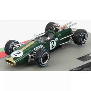   Edicola - Brabham F1 Bt24 N 2 Dennis Hulme Season 1967 World Champion Green Gold