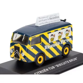 Edicola - CITROEN TUB VAN BISCUITS BRUN 1939 BLUE YELLOW