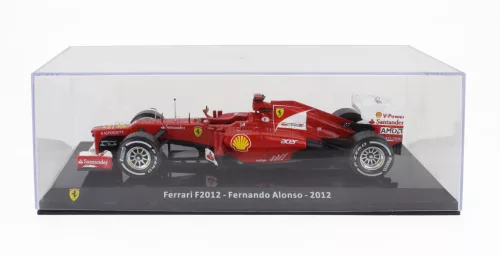 Edicola - FERRARI F1 F2012 N 5 SEASON 2012 FERNANDO ALONSO - CON VETRINA - WITH SHOWCASE RED WHITE