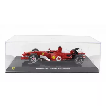   Edicola - FERRARI F1  248 F1 N 6 SEASON 2006 FELIPE MASSA - CON VETRINA - WITH SHOWCASE RED WHITE