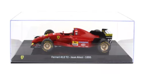 Edicola - FERRARI F1  412 T2 N 27 SEASON 1995 JEAN ALESI - CON VETRINA - WITH SHOWCASE RED BLACK