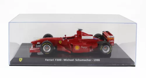 Edicola - FERRARI F1 F300 N 3 SEASON 1998 MICHAEL SCHUMACHER - CON VETRINA - WITH SHOWCASE RED WHITE
