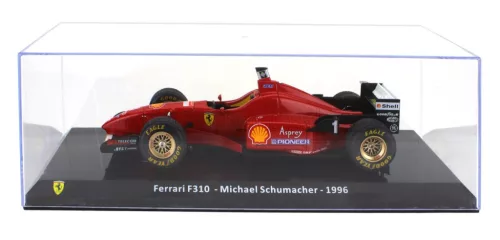 Edicola - FERRARI F1 F310 N 1 SEASON GP 1996 MICHAEL SCHUMACHER - CON VETRINA - WITH SHOWCASE RED