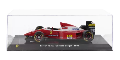 Edicola - FERRARI F1 F93A N 28 SEASON 1993 GERHARD BERGER - CON VETRINA - WITH SHOWCASE RED WHITE