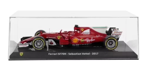 Edicola - FERRARI F1 SF70H N 5 SEASON 2017 SEBASTIAN VETTEL - CON VETRINA - WITH SHOWCASE RED WHITE