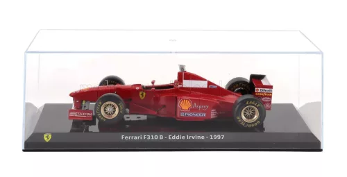 Edicola - FERRARI F1 F310B N 6 SEASON 1997 EDDIE IRVINE - CON VETRINA - WITH SHOWCASE RED