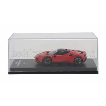   Edicola - FERRARI SF90 STRADALE HYBRID 1000hp 2019 - CON VETRINA - WITH SHOWCASE ROSSO CORSA - RED