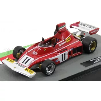   Edicola - FERRARI F1  312 B3 N 11 BRAZILIAN GP 1975 CLAY REGAZZONI RED WHITE