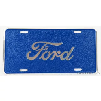   Edicola - Accessories Funny Metal Plate - Ford Script Mosaic Blue