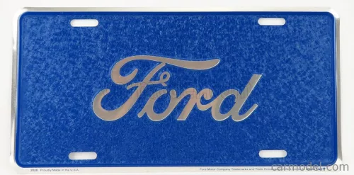 Edicola - Accessories Funny Metal Plate - Ford Script Mosaic Blue