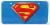 Edicola - Accessories Funny Metal Plate - Superman Logo Blue Red