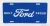 Edicola - Accessories Funny Metal Plate - Ford Logo Built Proud Blue White