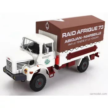   Edicola - Berliet L64 Truck Telonato N 4 Rally Raid Afrique Abidjan - Marseille 2-Assi 1963 White Brown