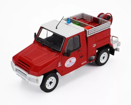 Edicola - AUVERLAND DESAUTEL 4x4 SERVICE DEPARTEMENTAL D'INCENDIE ET DE SECOURS DES HAUTES ALPES FIRE ENGINE 1981 RED WHITE