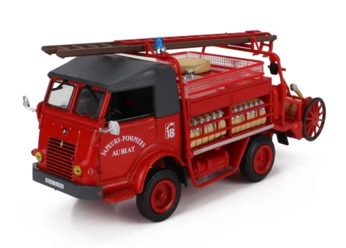 Edicola - RENAULT GALION TANKER TRUCK FIRE ENGINE AUBIAT 1961 RED GREY