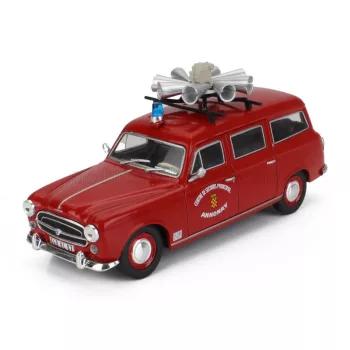   Edicola - PEUGEOT 403 SW STATION WAGON FIRE ENGINE CENTRE DE SECOURS PRINCIPAL ANNONAY 1969 RED